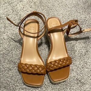 A New Day Women's Tan Braided Sandals